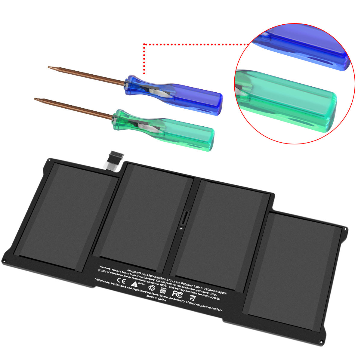 Bateria 7.2Ah A1377 A1405 A1369 A1466 do Apple MacBook Air 13" 2013 2014 2015