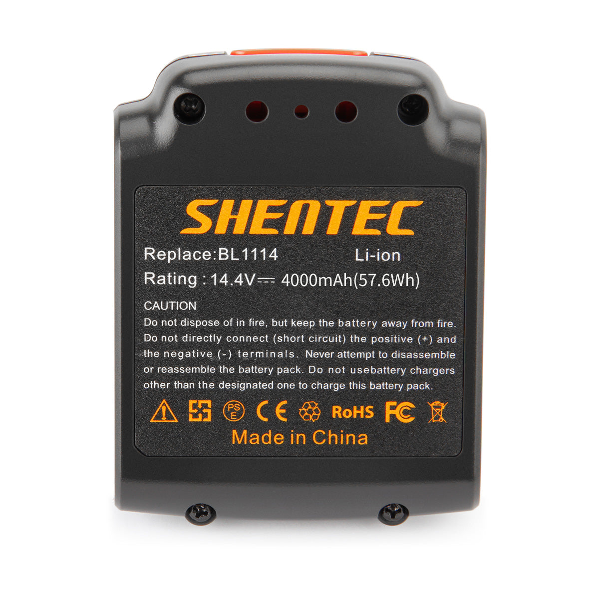 SHENTEC 14.4V 4000mAh akumulator Li-ion do Black&Decker BL1114 BL1314 BL1514 LDX116 EPL148