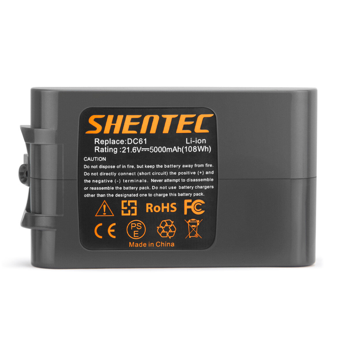 SHENTEC Akumulator wymienny Li-ion 21.6V 5000mAh do Dyson V6 DC58 DC72 DC61 DC62 DC74 DC59 965874-02