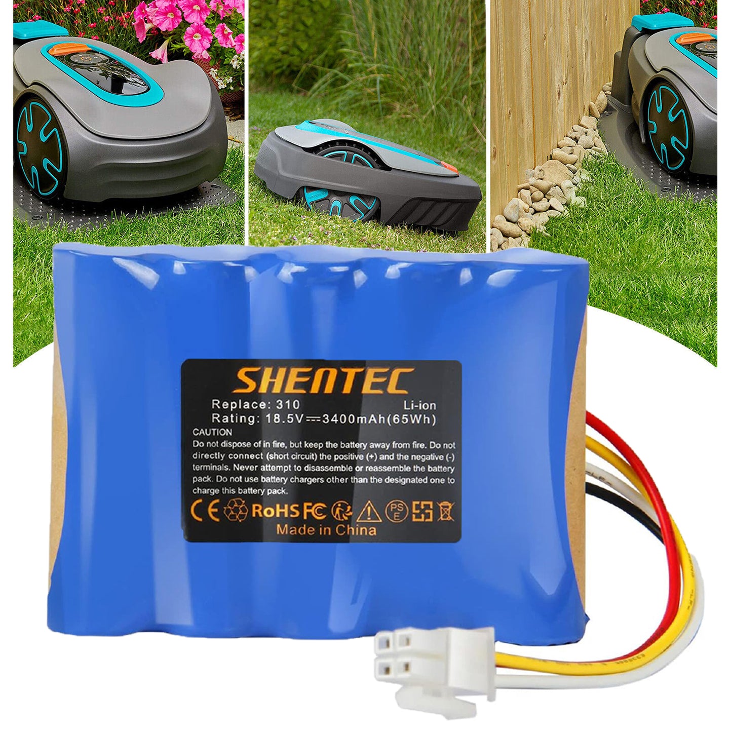 SHENTEC 18.5V 3.4Ah AKUMULATOR LI-ION DO HUSQVARNA 584 85 28-01, GARDENA SILENO R100LI R130L