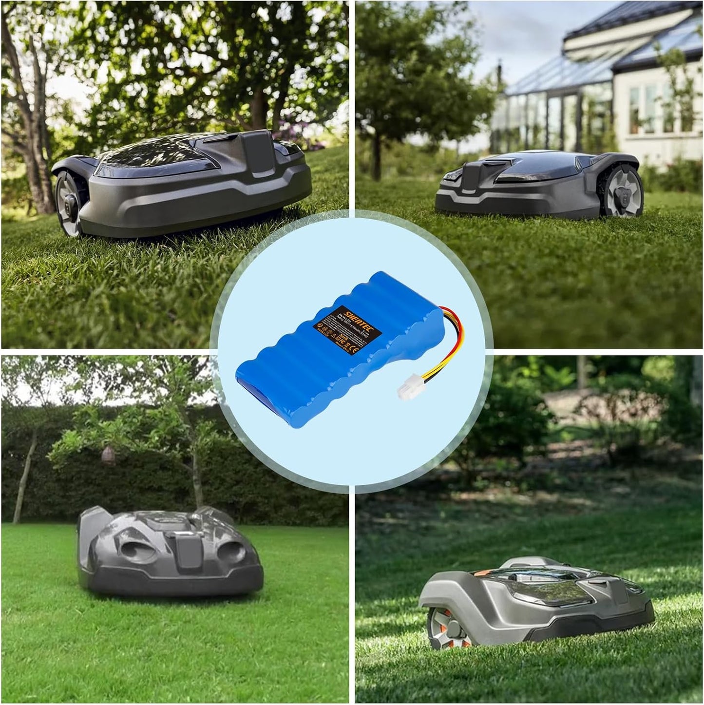 SHENTEC akumulator Li-ion 18V 5000mAh do Husqvarna Automower 320/430X/440/450X/520/550 589 58 52-01/589 58 57-01/588 14 64-01/588 14 64-02