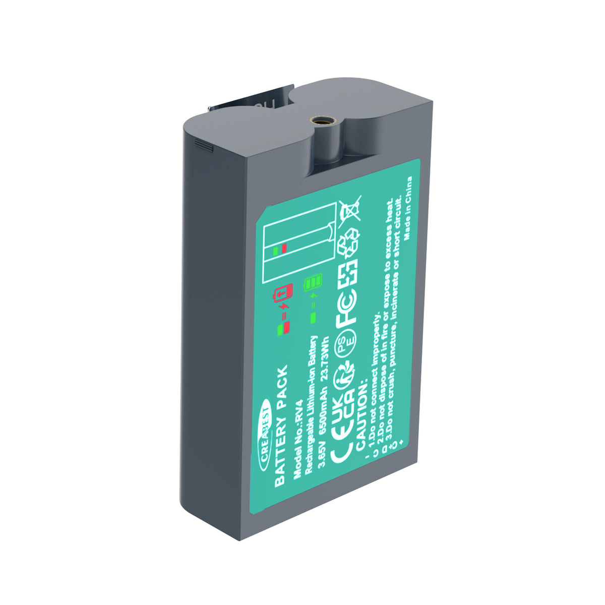 SHENTEC 6.4Ah V4 Akumulator Ładowalny Do Ring Video Doorbell 2, 3, 4, Spotlight, Stick Up