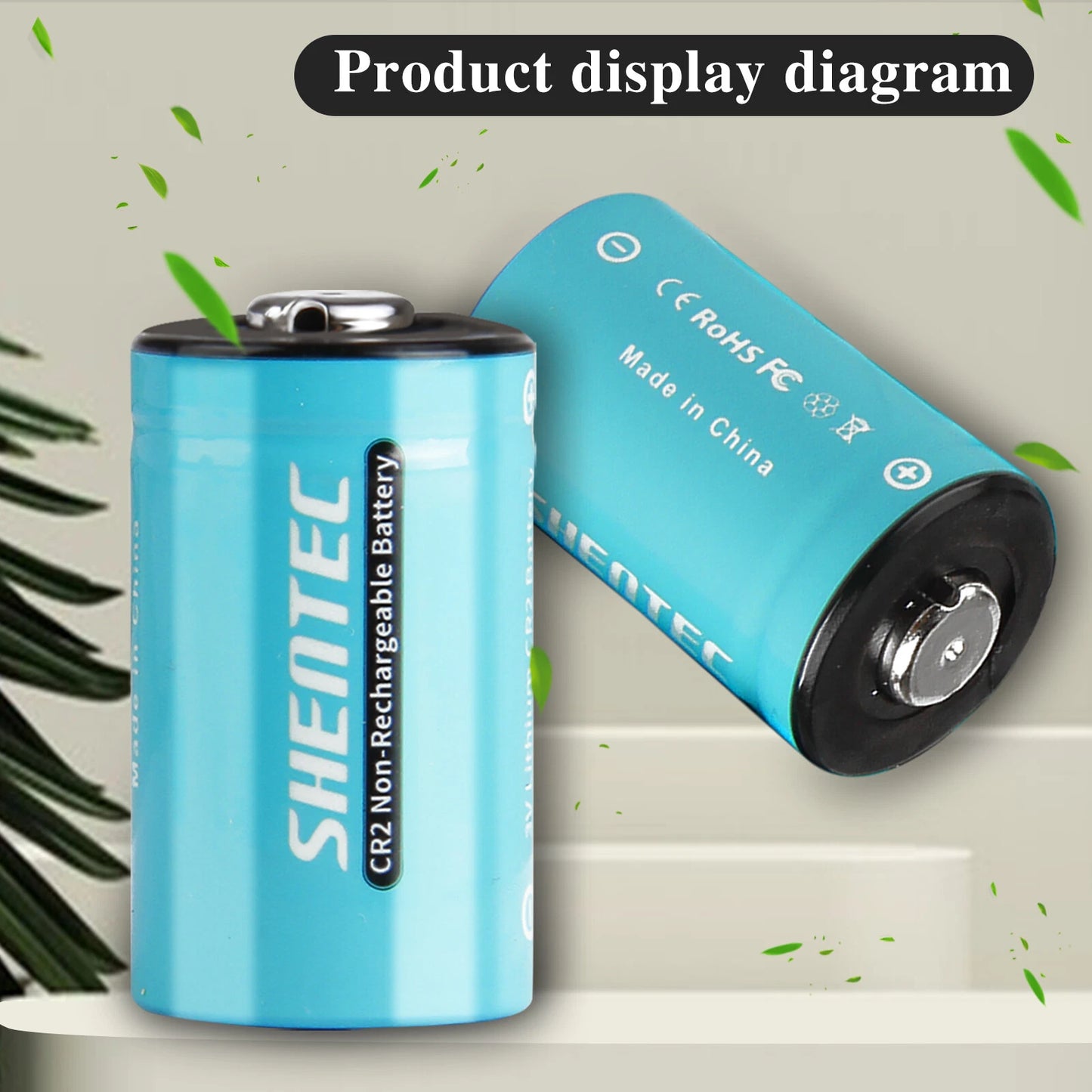 SHENTEC 20 szt. baterii litowych 1000mAh 3Volt CR-2 CR2 do DR2R DLCR2 KCR2 CR17355