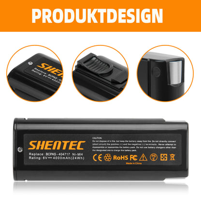 SHENTEC 4AH 6V Ni-MH BATERIA DO Paslode 404717 900400 902200 IM50 IM65 IM250