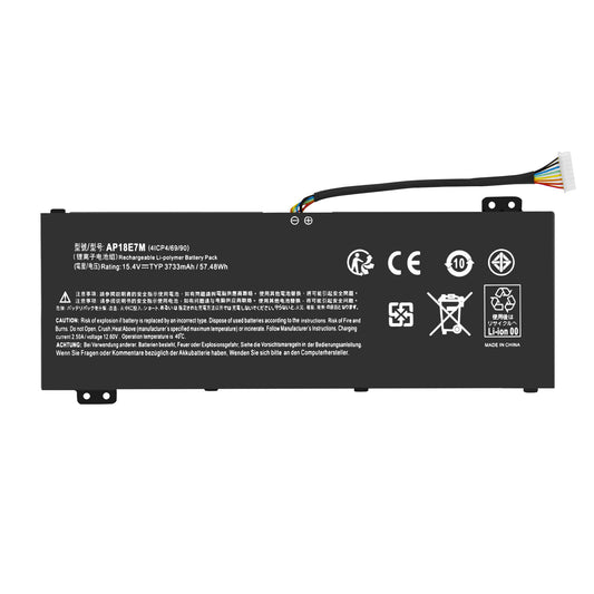 Zamienna bateria 57Wh 15.4V AP18E8M E7M 4ICP4/70/88 do Acer Nitro 7 AN715-51 AN515-52