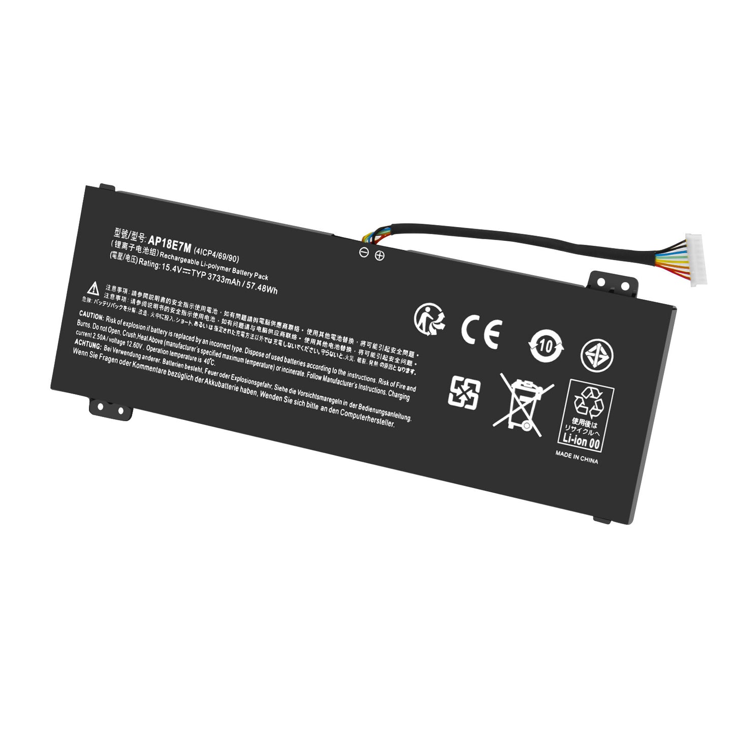 Zamienna bateria 57Wh 15.4V AP18E8M E7M 4ICP4/70/88 do Acer Nitro 7 AN715-51 AN515-52