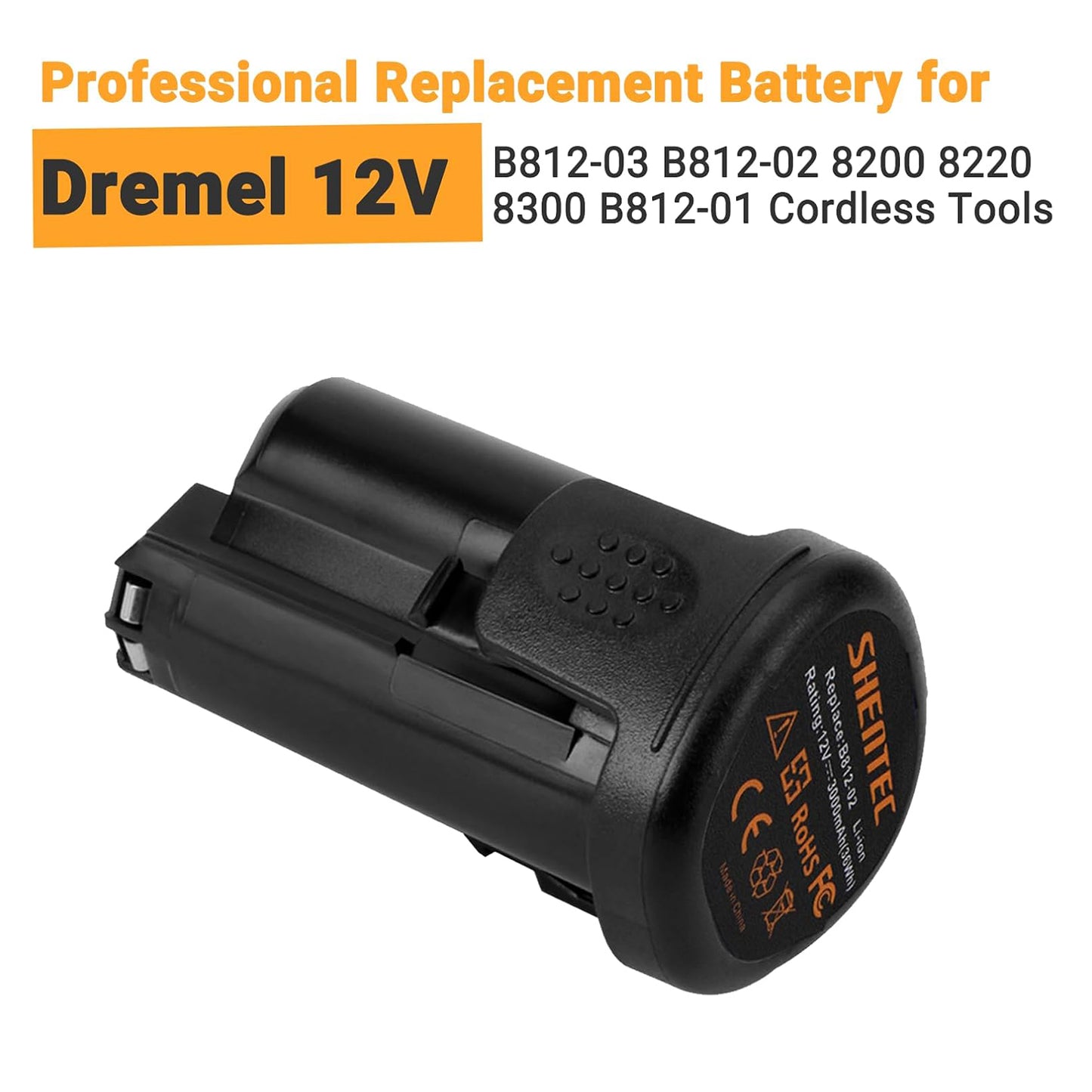 SHENTEC 3500mAh 12V Akumulator Li-ion Do Dremel B812-02 B812-01 8200 8220 8300 B812-03