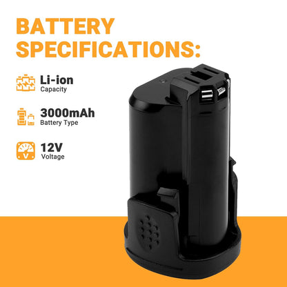 SHENTEC 3500mAh 12V Akumulator Li-ion Do Dremel B812-02 B812-01 8200 8220 8300 B812-03