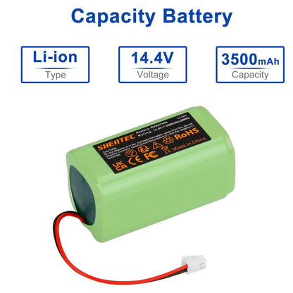 SHENTEC bateria 3500mAh RVBAT850 — zamiennik do odkurzaczy robotycznych Shark Ion