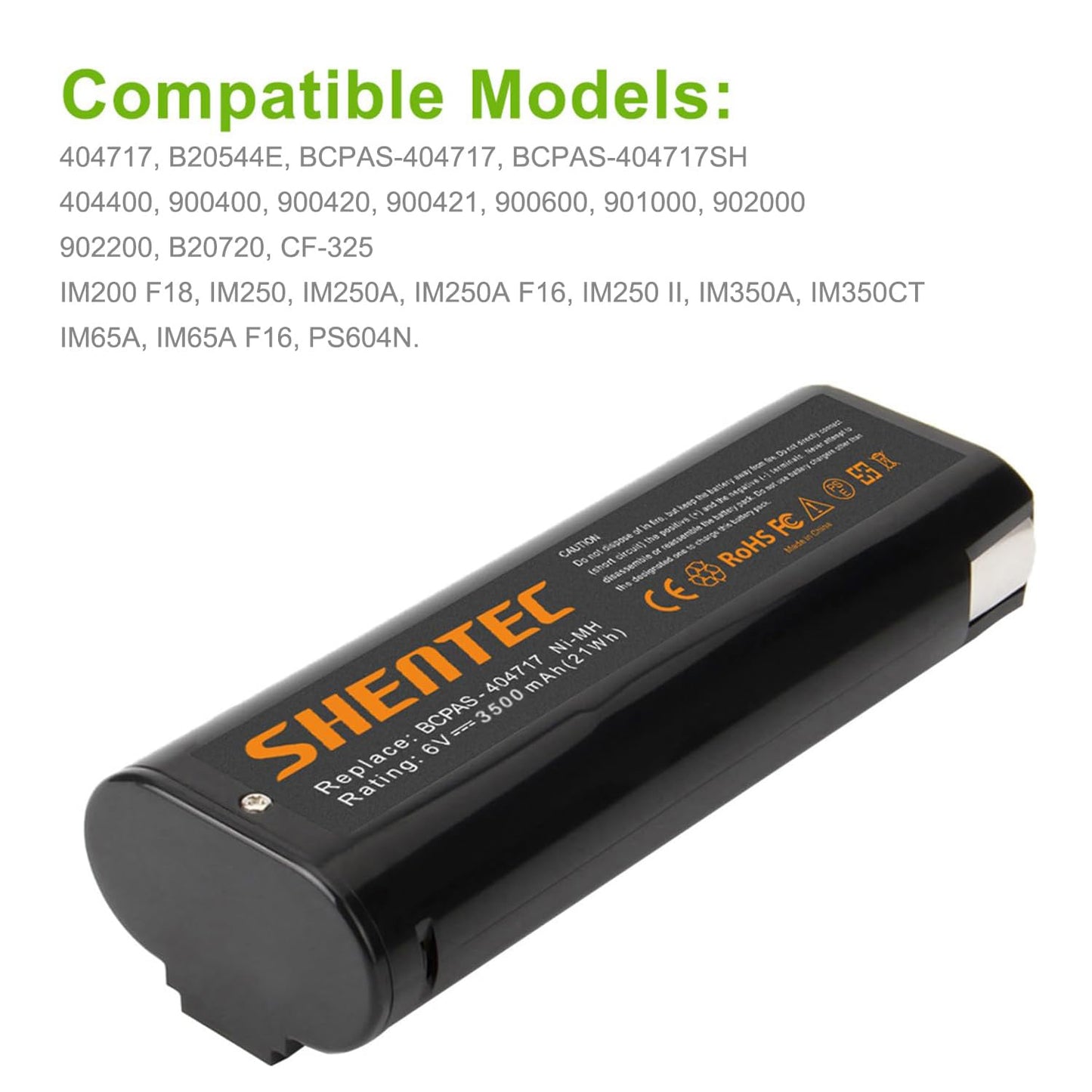 SHENTEC 2x 4Ah 6V akumulator do Paslode 404717 B20544E 900600 IM250 IM350 IM65 IM50