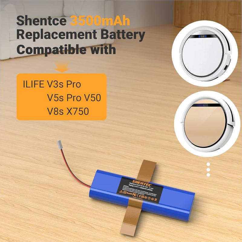 SHENTEC bateria wymienna 3500mAh do ILIFE V3s Pro V5s