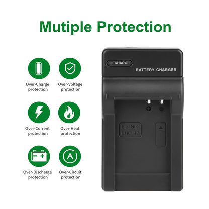 SHENTEC Ładowarka do akumulatorów Li-ion EN-EL12 EL12 do Nikon Coolpix