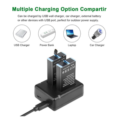 SHENTEC 3.85 V, 2000 mAh Li-Ion do baterii GoPro Enduro