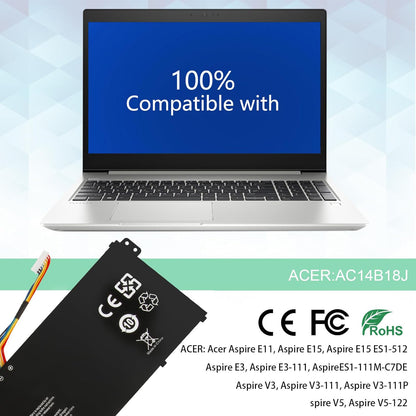 SHENTEC 11.4 V 36Wh bateria do Acer Aspire AC14B18J AC14B8K AC14B3K