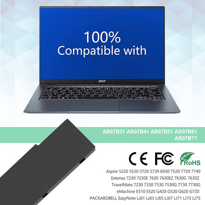 SHENTEC AS07B31 AS07B61 AS07B32 AS07B42 bateria do Acer Aspire