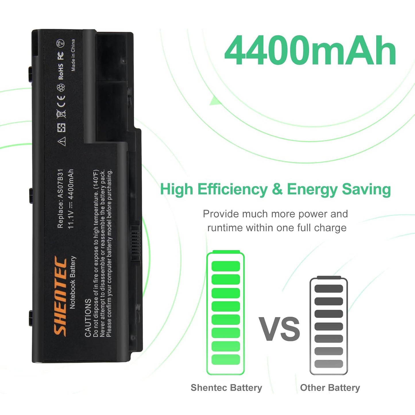 SHENTEC AS07B31 AS07B61 AS07B32 AS07B42 bateria do Acer Aspire
