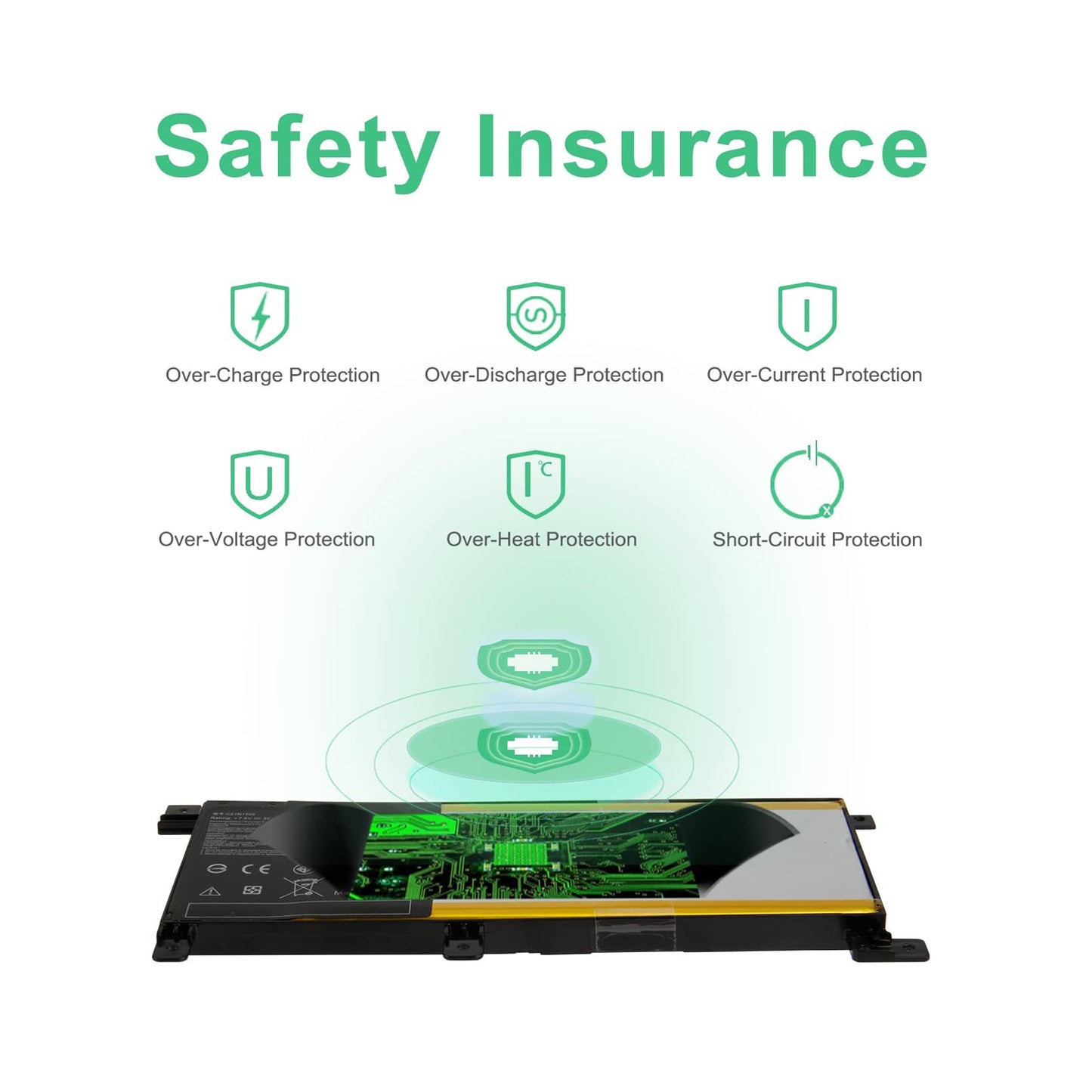 SHENTEC 7.6V 38Wh bateria C21N1509 do Asus Vivobook