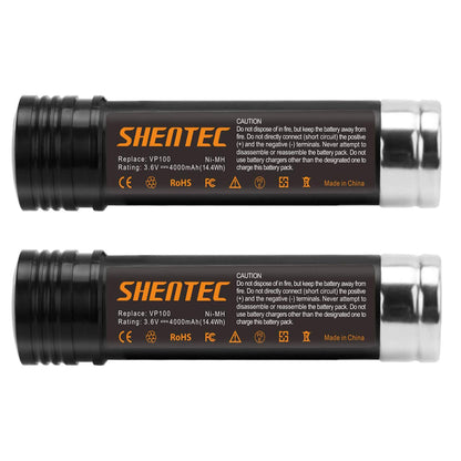 SHENTEC 2X 3.6V 3600mAh Ni-MH AKUMULATORY DO Black&Decker VP100 VP130K VP368 VP940 VP110 VP143