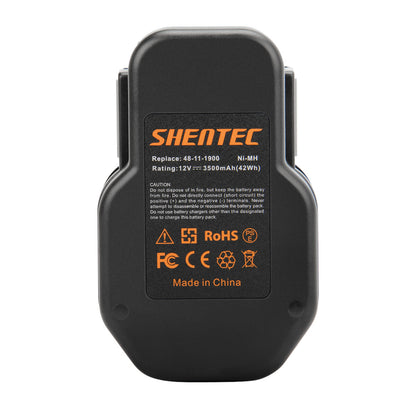 SHENTEC 12V 3500mAH Ni-MH Bateria Zamienna Do AEG M1230 YTB001 MXM12 BS2E12T 4932353639