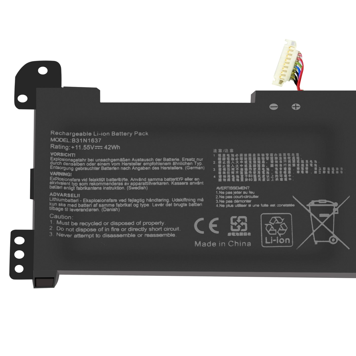 42W B31Bi9H B31N1637 Bateria do ASUS VivoBook S510UQ X510UR-3B X510UN-1A X510UQ-3F