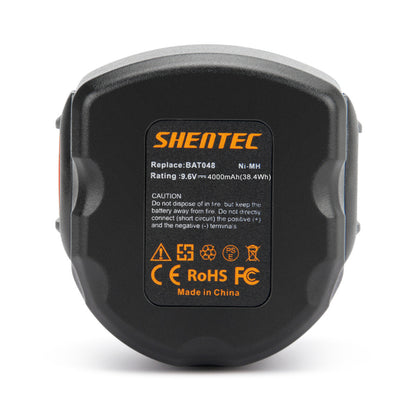 SHENTEC 9.6V 4000mAh akumulator Ni-MH do Bosch BAT048 BAT100 PSR 960 GSR 9.6 BPT1041
