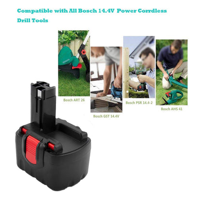 SHENTEC 14.4V 3.5Ah Ni-MH Bateria Zastępcza Kompatybilna z BAT038 BAT040 BAT041 BAT140 BAT159 2607335263 2607335264 2607335275 2607335276 2607335385