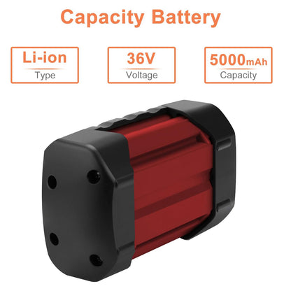 SHENTEC 36V 5aH Akumulator litowo-jonowy zamienny do Bosch Rotak 32 LI 34 LI 37 LI 43 LI Bosch 36V BAT810 BAT836 BAT840 D70771 2607336003