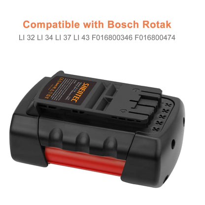 SHENTEC 36V 5aH Akumulator litowo-jonowy zamienny do Bosch Rotak 32 LI 34 LI 37 LI 43 LI Bosch 36V BAT810 BAT836 BAT840 D70771 2607336003