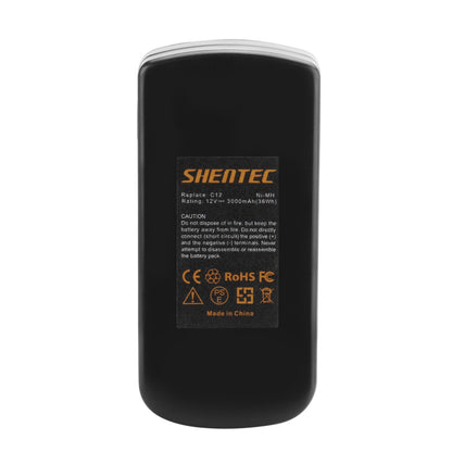 SHENTEC Akumulator Ni-MH 3,5Ah 12V do Festool C12 C12LI T12+3 BPC12 BPS12C BPS12S