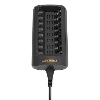 SHENTEC Inteligentna ładowarka LED do 8 akumulatorów AA/AAA Ni-MH/Ni-Cd