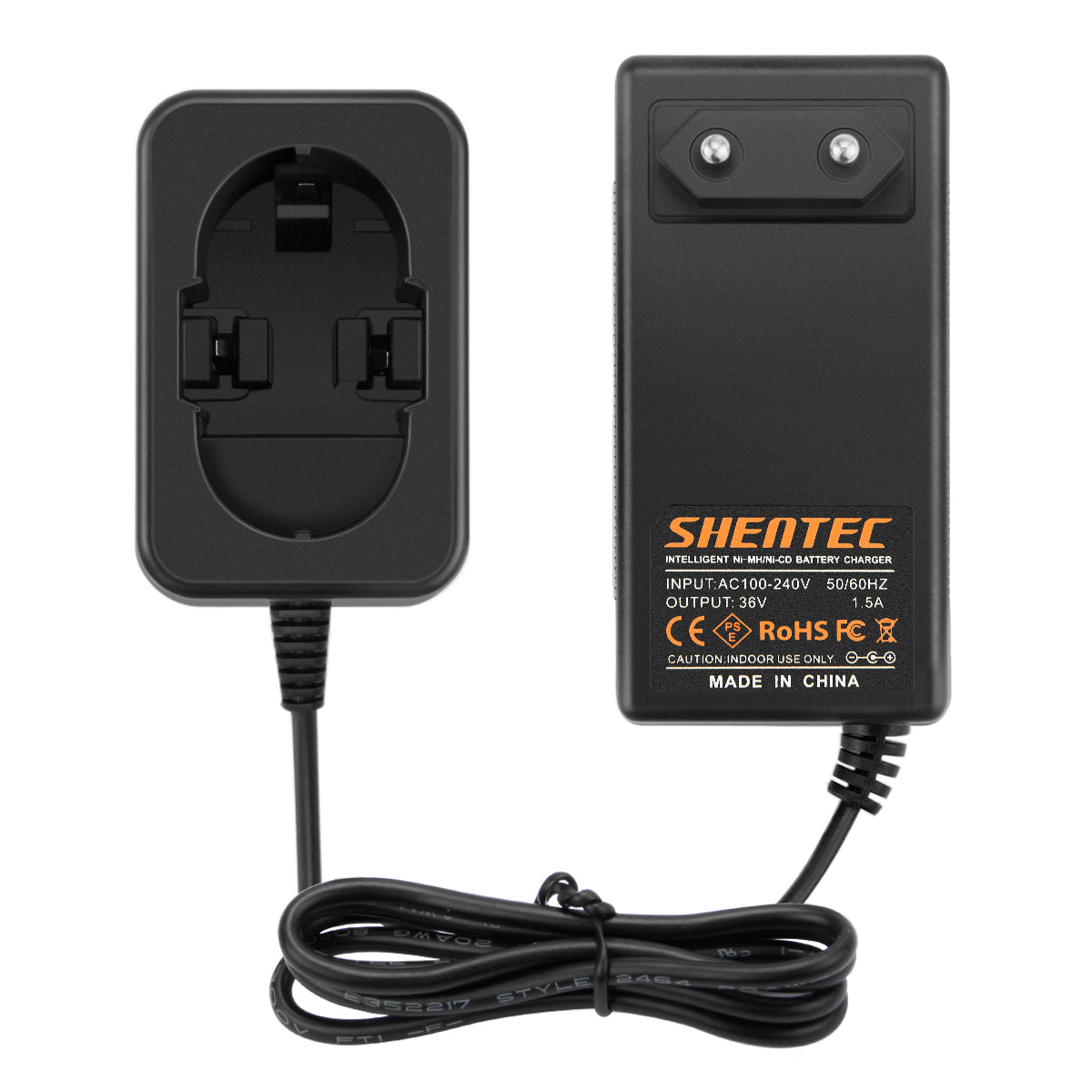 SHENTEC Ładowarka do akumulatorów Ni-MH/CD 7.2V-24V do Bosch BAT040 BAT045 BAT240 GDS GSR GS PSB