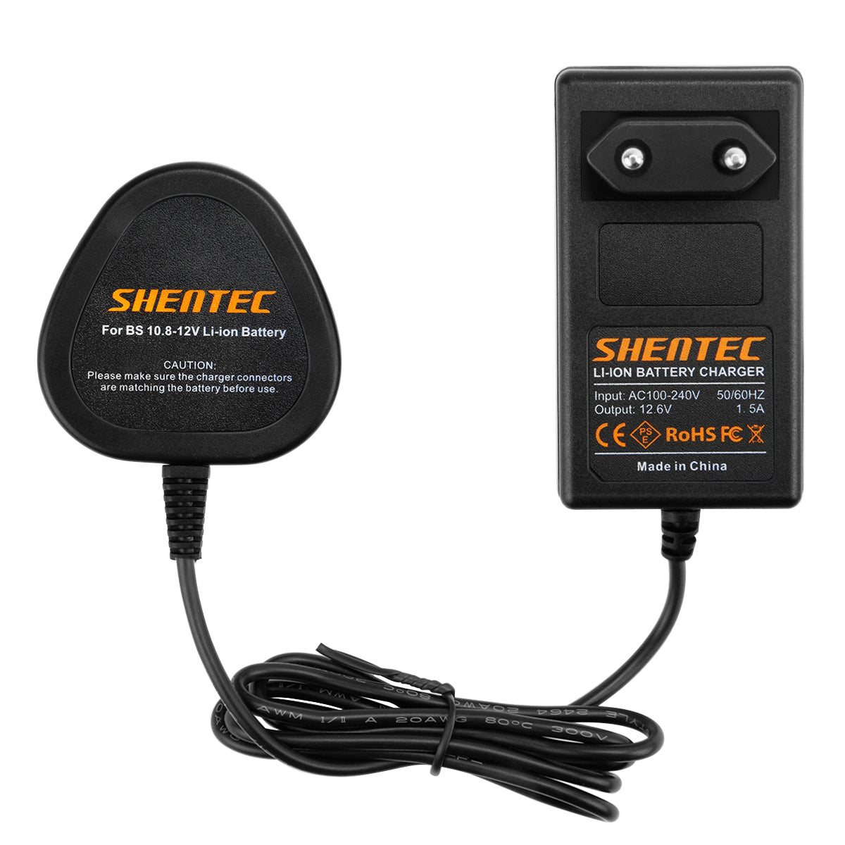 SHENTEC 10.8V/12V Ładowarka do akumulatorów Li-ion do Bosch BAT411 BAT412 BAT413 2607336864 2607336013
