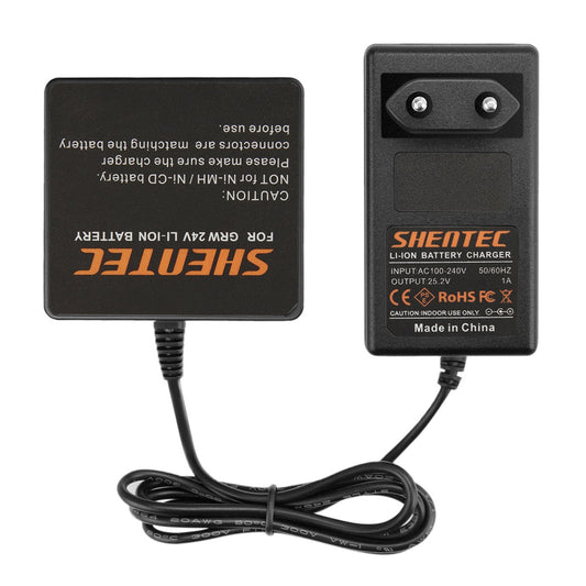 SHENTEC Ładowarka do akumulatorów litowych 24V do GreenWorks G-24 29807 29322 29852 29837 29842