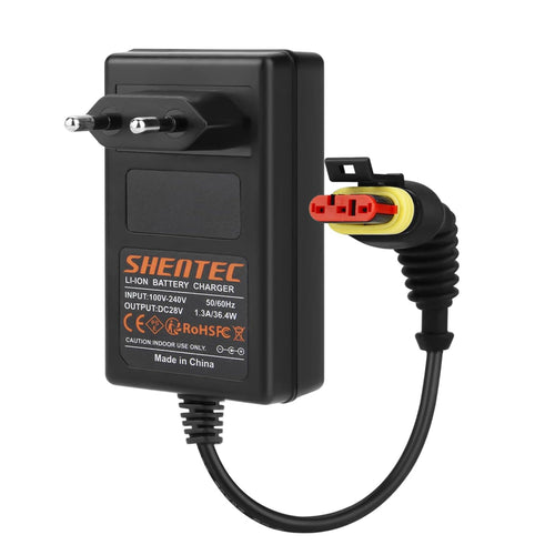 SHENTEC Ładowarka do akumulatora 28V 1.3A do Husqvarna Automower 105 305 310 Mark II 315 Mark II, robotycznej kosiarki