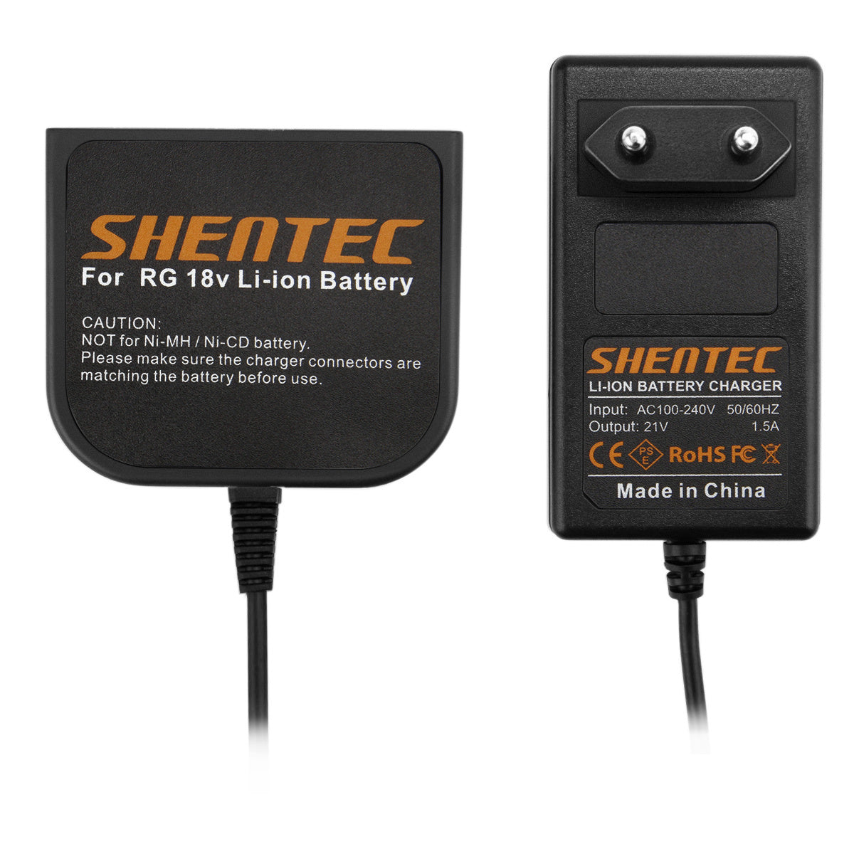SHENTEC Ładowarka akumulatorów Li-ion 18V do AEG M1830R B1820R L1815R B1830R BUS18X B1814G BX18