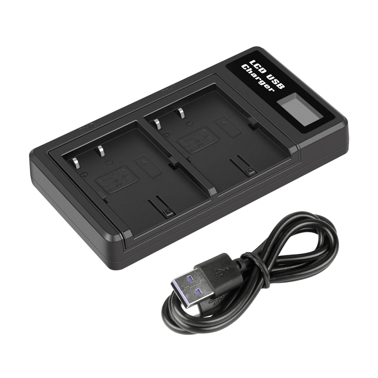 2x akumulator BP-511 i podwójna ładowarka z LCD do Canon EOS 40D 50D BP-511A 300D 20D 30D