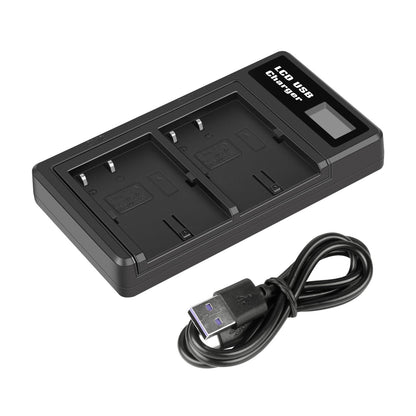 2x akumulator BP-511 i podwójna ładowarka z LCD do Canon EOS 40D 50D BP-511A 300D 20D 30D