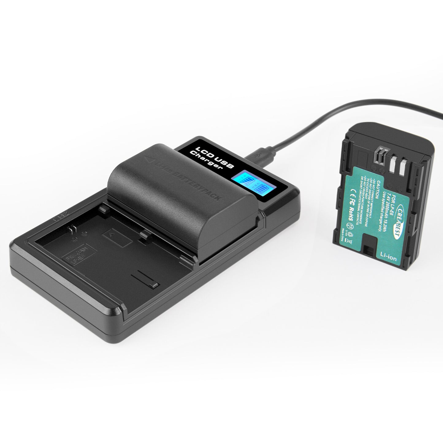 2x Akumulatory LP-E6/LP-E6N + Podwójna Ładowarka Do Canon EOS 90D, 5D Mark III/IV, 80D, 60D, 70D