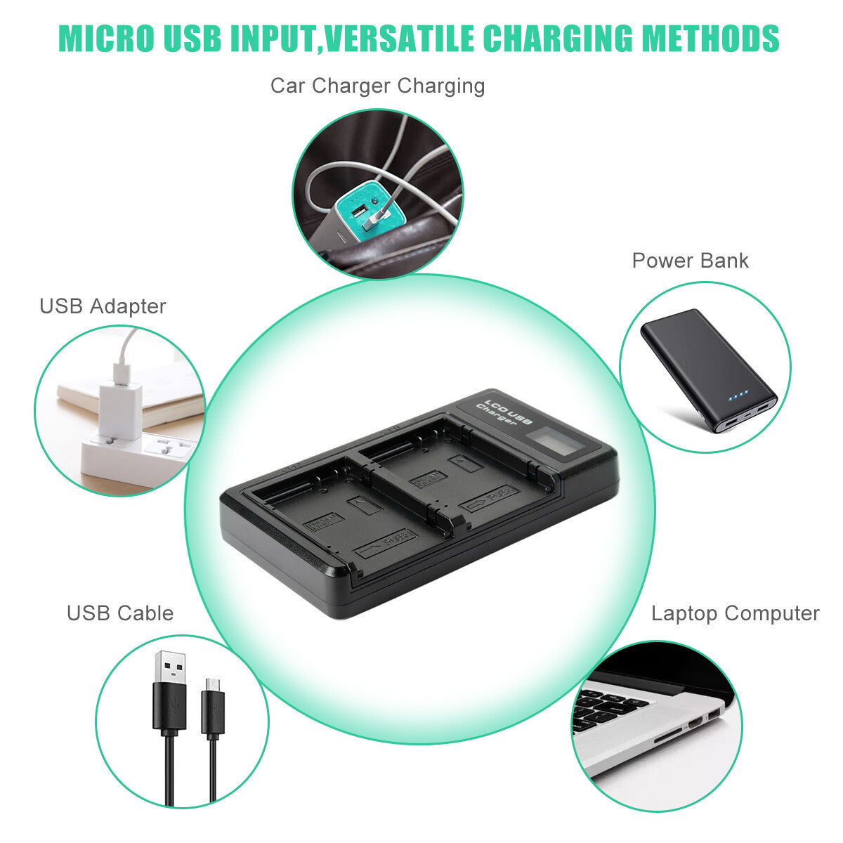 SHENTEC 2x akumulatory LP-E8 + podwójna ładowarka do Canon EOS 550D 600D 650D 700D Kiss T2i X4 X5