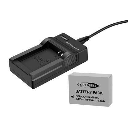 2x Akumulatory NB-10L+Ładowarka do Canon PowerShot G15 G16 G1X SX50HS SX60HS SX40HS