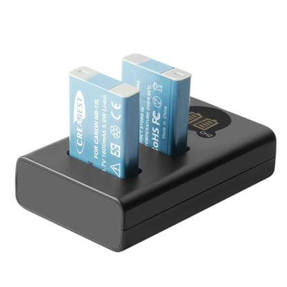 2x Akumulator + ładowarka LCD do Canon PowerShot SX620 HS G5X G7X Mark III II NB-13L