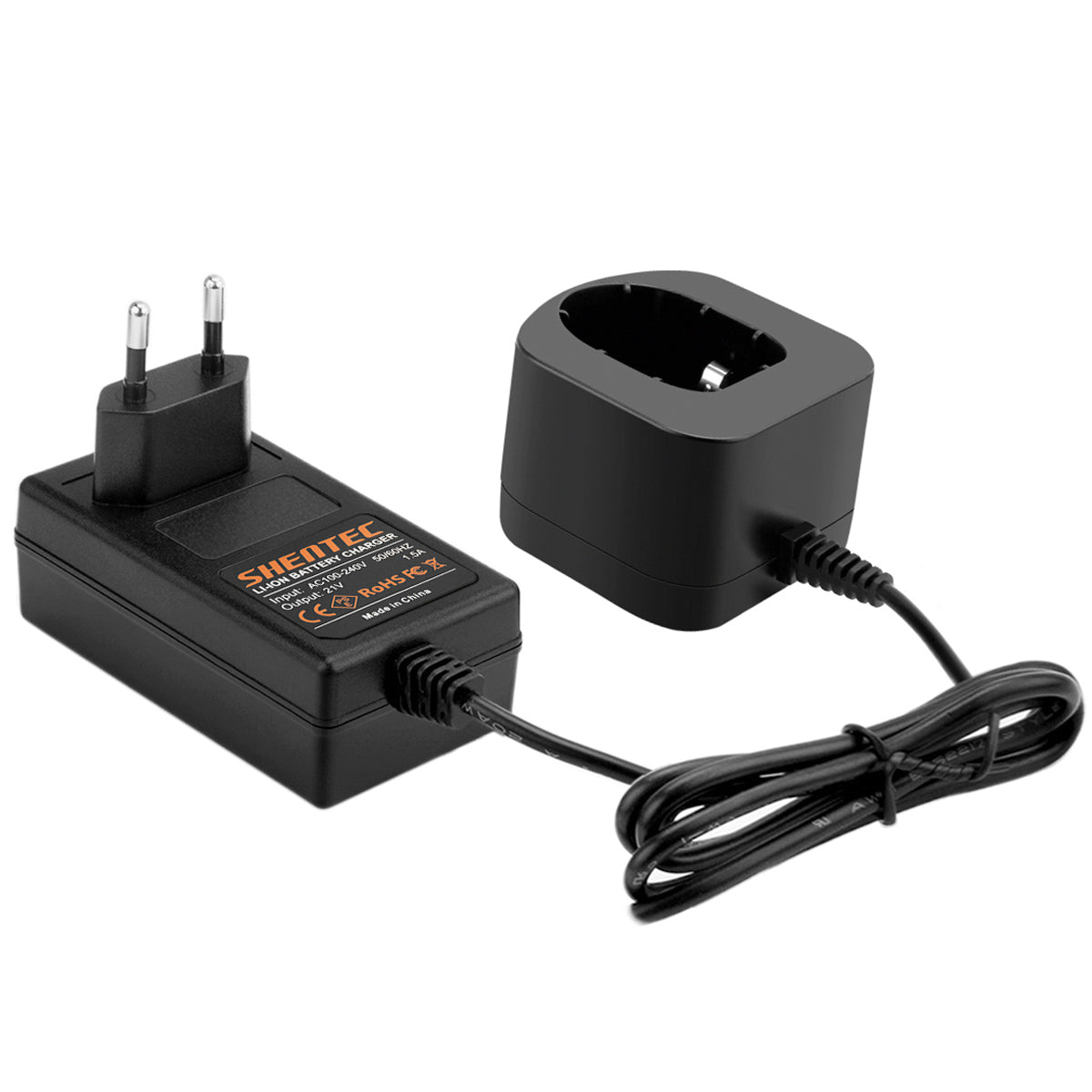 SHENTEC Ładowarka akumulatorów 18V do RYOBI BPL18151/P105/P106/P108/P102/CMD-1802/CMI-1802