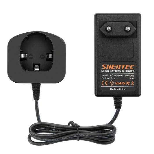 SHENTEC Ładowarka akumulatorów 18V do RYOBI BPL18151/P105/P106/P108/P102/CMD-1802/CMI-1802