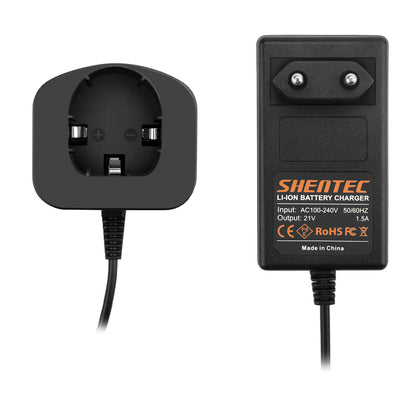 SHENTEC Ładowarka akumulatorów 18V do RYOBI BPL18151/P105/P106/P108/P102/CMD-1802/CMI-1802