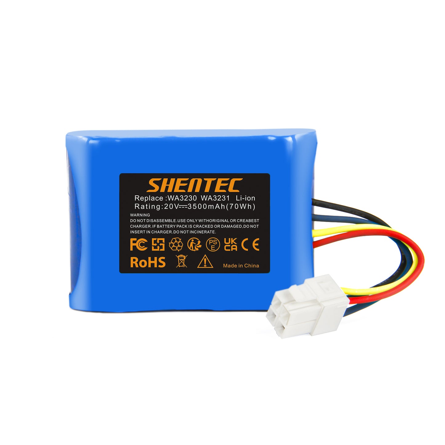 SHENTEC Akumulator 20V Li-ion 3500mAh do Worx 50032774 50032492 WA3230 WA3231 WR092S