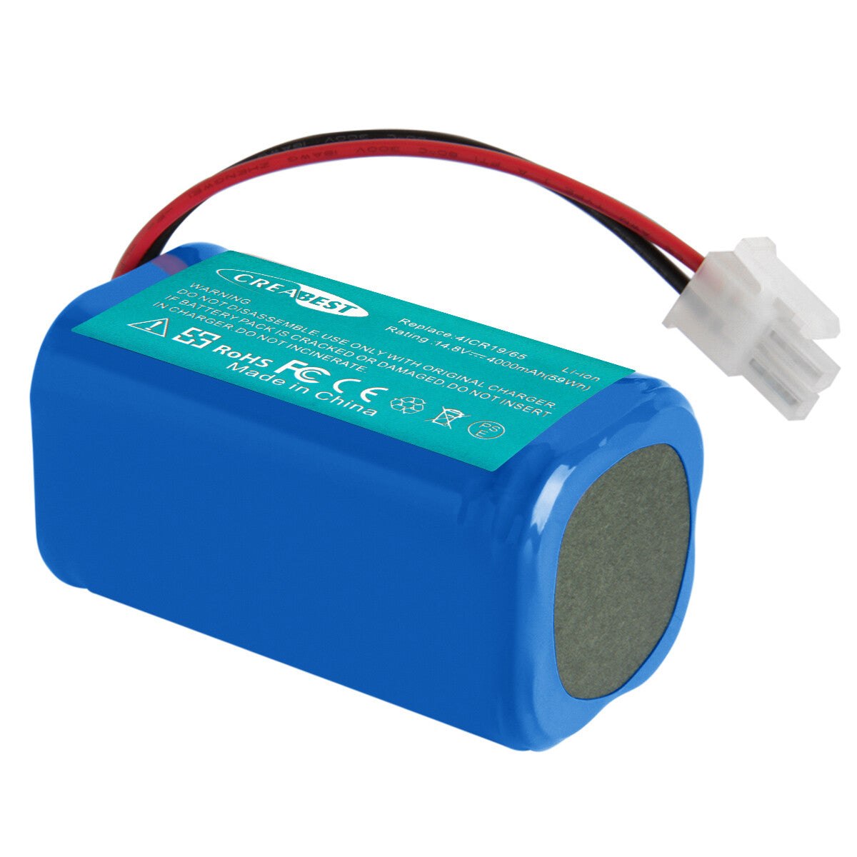 SHENTEC 14.8V 4Ah Li-ion Battery For Ecovacs Deebot CR130 CEN 540 4ICR19/65 Dibea V870