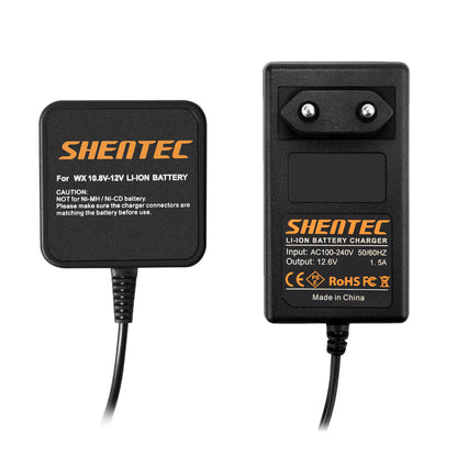 SHENTEC 12V Ładowarka Akumulatorów Li-ion Do Worx WA3503 WA3509 RW9300 WX382 WU288 WX125 WX283