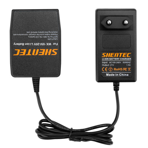 SHENTEC 18V Ładowarka Akumulatorów Li-ion Do Worx WA3575 WA3525 WA3520 WA3512 WG153 WG154 WG165