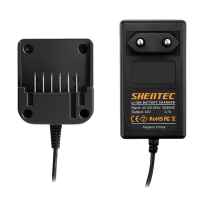 SHENTEC 36V Ładowarka akumulatora Li-ion do Worx WA3734 WA3536 WG268E WG568E WG168E WG368E WG776E