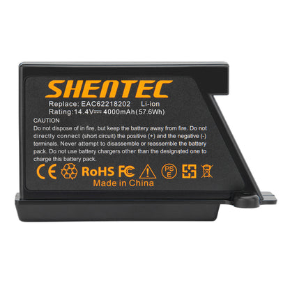 SHENTEC 14.4V 4000mAh bateria Li-ion do LG EAC60766104 EAC60766105 EAC60766101 VR1012W